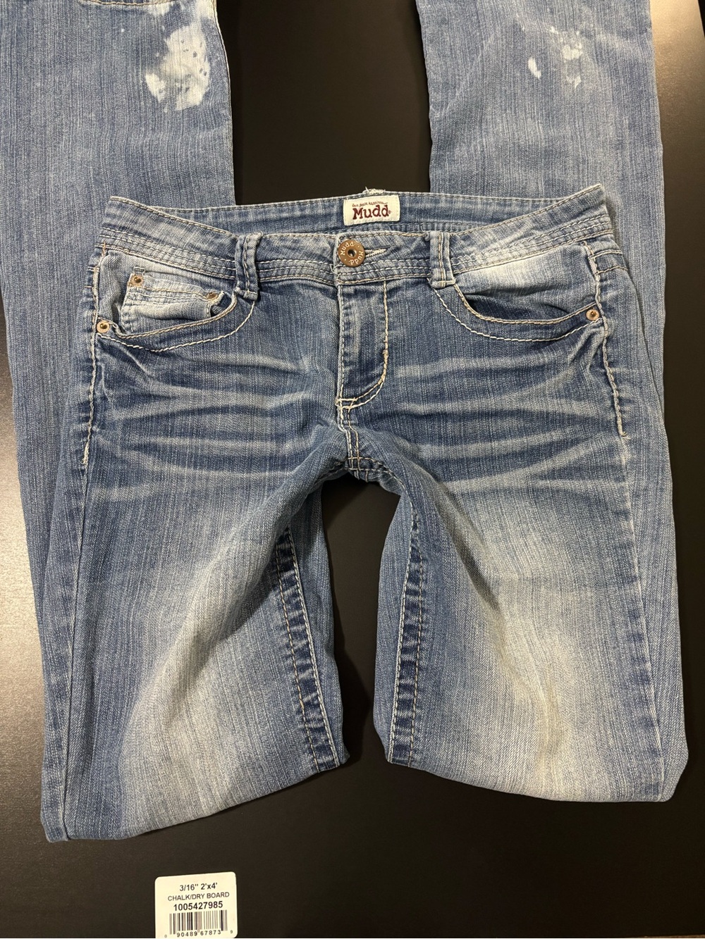 2000s y2k low rise slim boot Mudd denim jeans.
